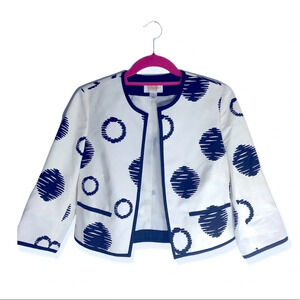 Talbots Circles Print Cardigan | Blazer